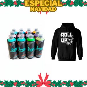 PACK 12 sprays LOOP colors + sudadera ROLL UP GRAFFITI