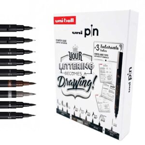Set iniciación al lettering + tutoriales UniPIN