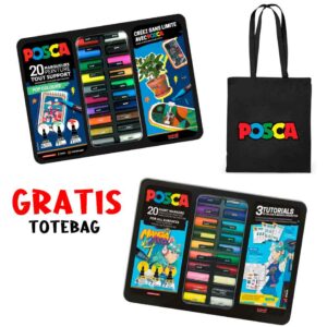 Pack Posca Estuche metálico + REGALO