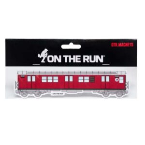 Iman OTR Metro de Nueva York burdeos pequeño 149x37mm iman para nevera