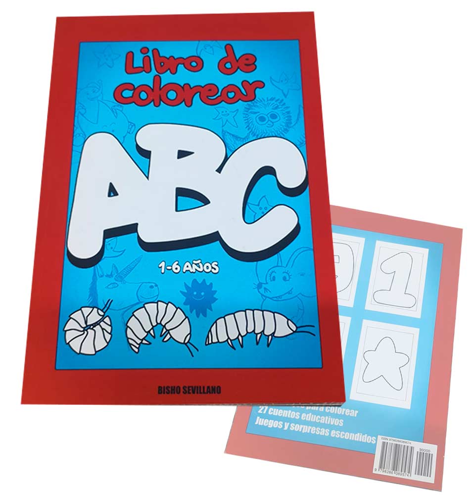 Libro de colorear ABC educativos y graffitis escondidos para ninos