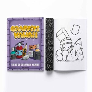 Libro colorear graffiti KAWAII