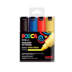 PACK 8 Rotuladores POSCA 1M/ Estuche Colores Básicos - Roll Up Graffiti