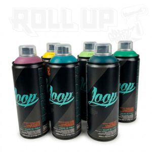Pack oferta de 6 sprays Loop Colors 400ml cybermon para graffiti