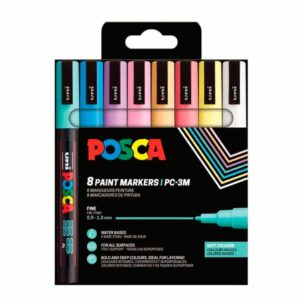 PACK 8 Rotuladores POSCA 3M/ Colores pastel