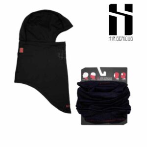 Mr Serious Balaclava Tunnel Scarf, Black