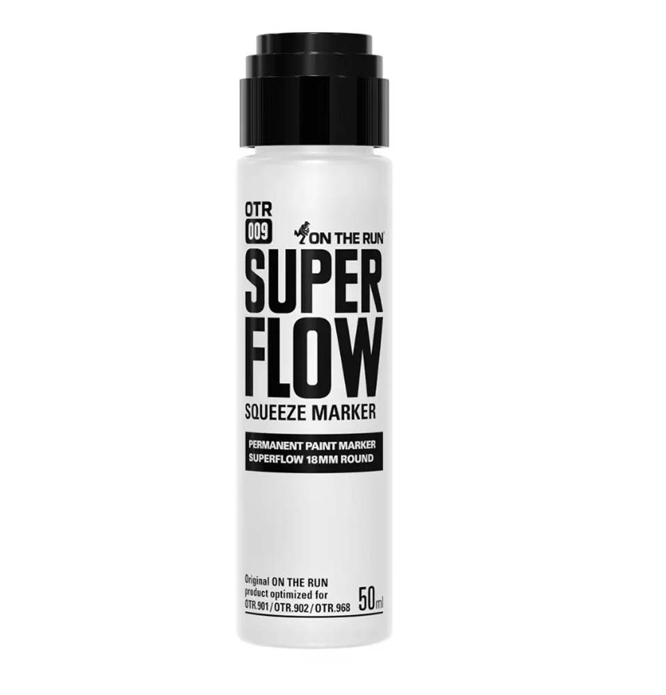 Rotulador vacio recargable OTR 009 Superflow Squeeze 18mm punta de nailon para chorreos