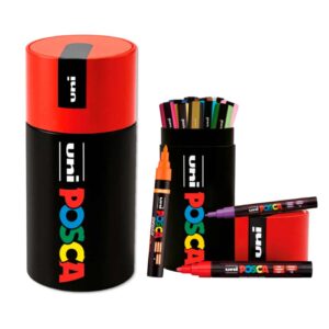 Pack estuche metalico POSCA gigante