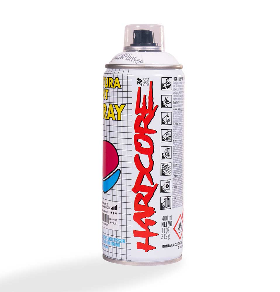 Spray MTN Hardcore Blanco Divinidad 400ml - Edición 30 Aniversario - Imagen 2