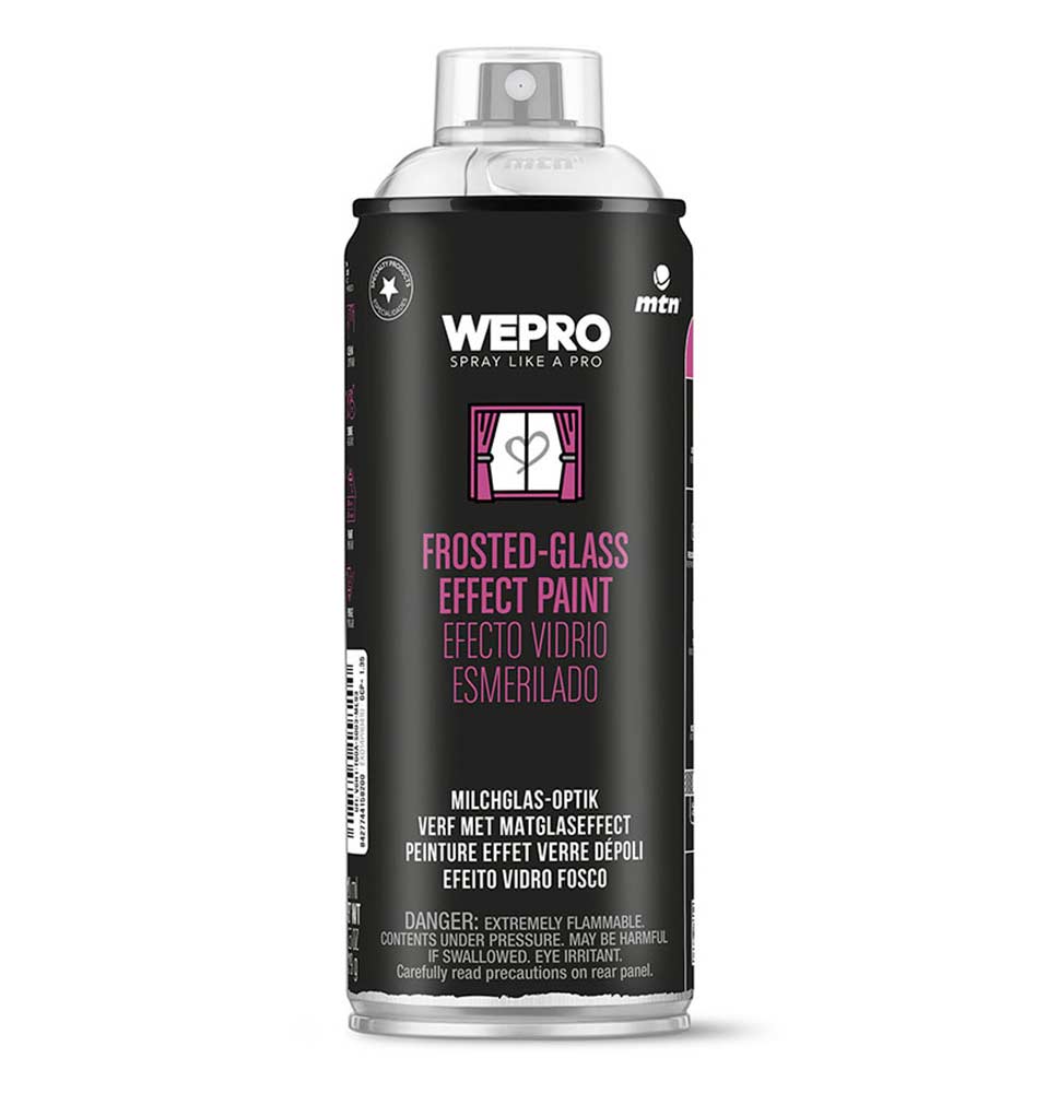 Spray de barniz MTN PRO efecto vidrio esmerilado 400ml para cristal traslúcido