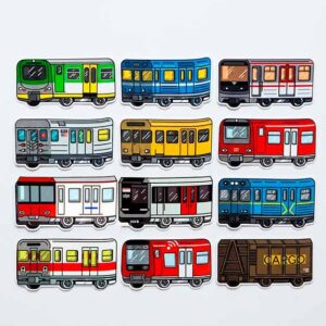 Pack pegatinas modelos trenes FLUX x12