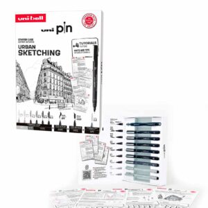 Set iniciación URBAN SKETCHING + tutoriales UniPIN